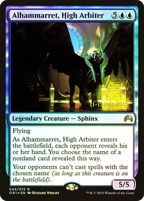Alhammarret, High Arbiter (Prerelease) (Magic Origins)
Promo
Single
Magic: The Gathering