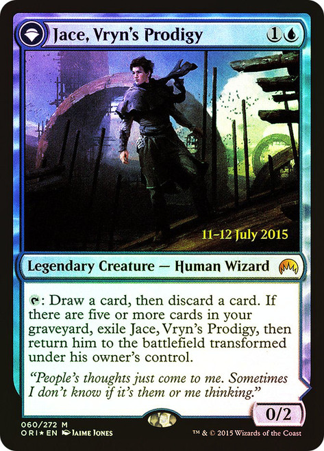 Jace, Vryn's Prodigy // Jace, Telepath Unbound (Prerelease) (Magic