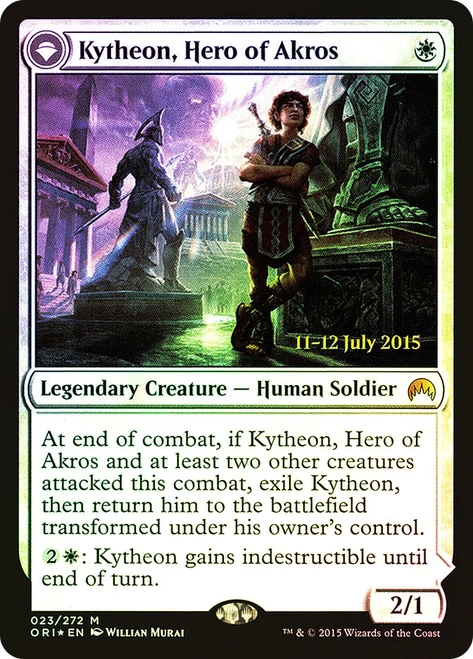 Kytheon, Hero of Akros // Gideon, Battle-Forged (Prerelease) (Magic Origins)
Promo
Single
Magic: The Gathering