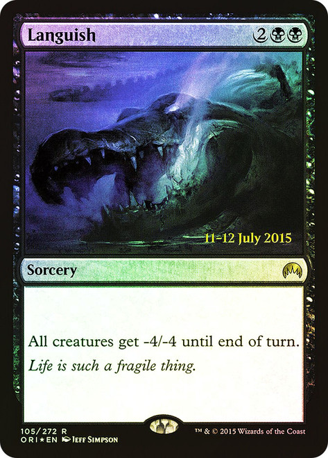Languish (Prerelease) (Magic Origins)
Promo
Single
Magic: The Gathering