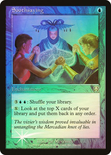Soothsaying\nMercadian Masques\nSingle\nMagic The Gathering