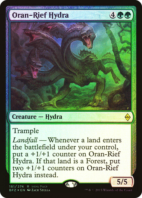 Oran-Rief Hydra (Intro Pack)\nPromo: General\nSingle\nMagic The Gathering