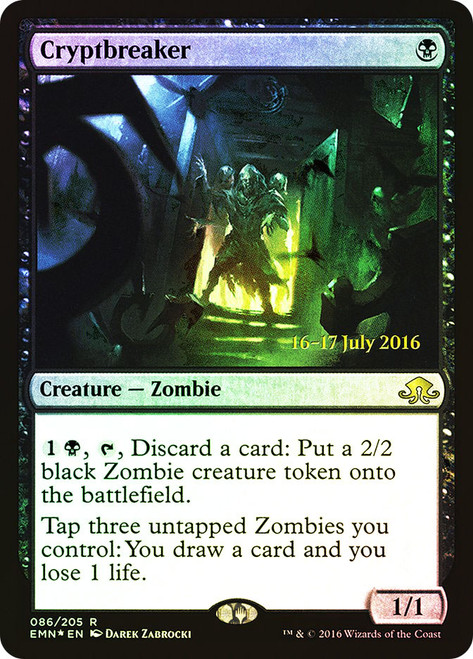 Cryptbreaker (Prerelease) (Eldritch Moon)\nPromo: Date Stamped\nSingle\nMagic The Gathering