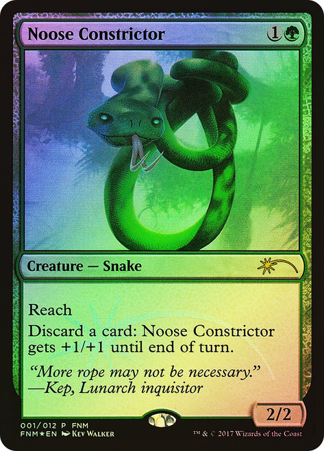 Noose Constrictor (FNM)\nPromo: General\nSingle\nMagic The Gathering
