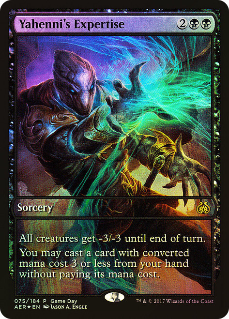 Yahenni's Expertise (Game Day) (Full Art)\nPromo: General\nSingle\nMagic The Gathering