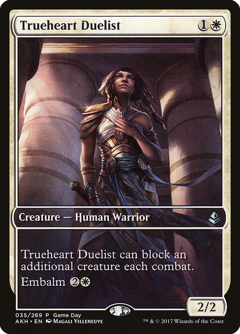 Trueheart Duelist (Game Day) (Full Art)\nPromo: General\nSingle\nMagic The Gathering
