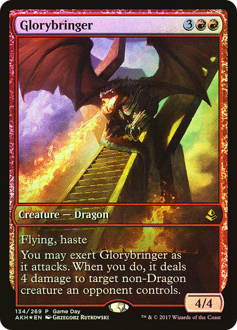 Glorybringer (Game Day) (Full Art)\nPromo: General\nSingle\nMagic The Gathering