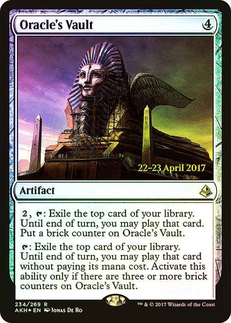 Oracle's Vault (Prerelease) (Amonkhet)\nPromo: Date Stamped\nSingle\nMagic The Gathering