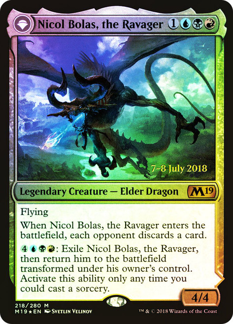 Nicol Bolas, the Ravager // Nicol Bolas, the Arisen (Prerelease