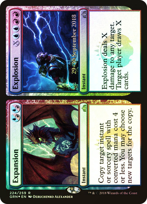 Expansion // Explosion (Prerelease) (Guilds of Ravnica)\nPromo: Date Stamped\nSingle\nMagic The Gathering