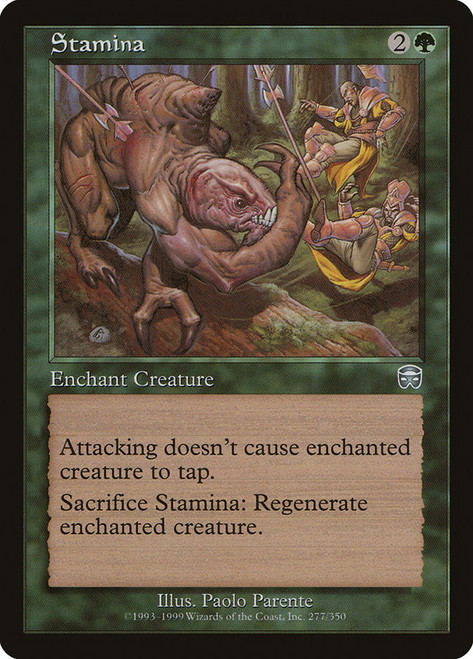 Stamina\nMercadian Masques\nSingle\nMagic The Gathering