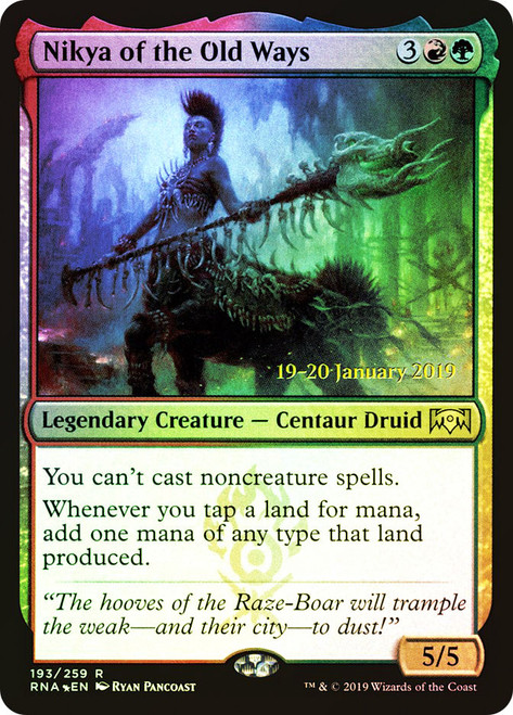 Nikya of the Old Ways (Prerelease) (Ravnica Allegiance) | Promo