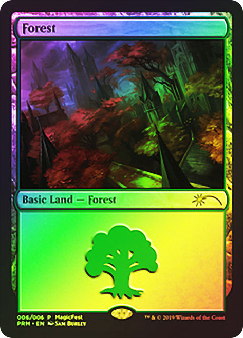 Forest (MagicFest) (2019)\nPromo: General\nSingle\nMagic The Gathering