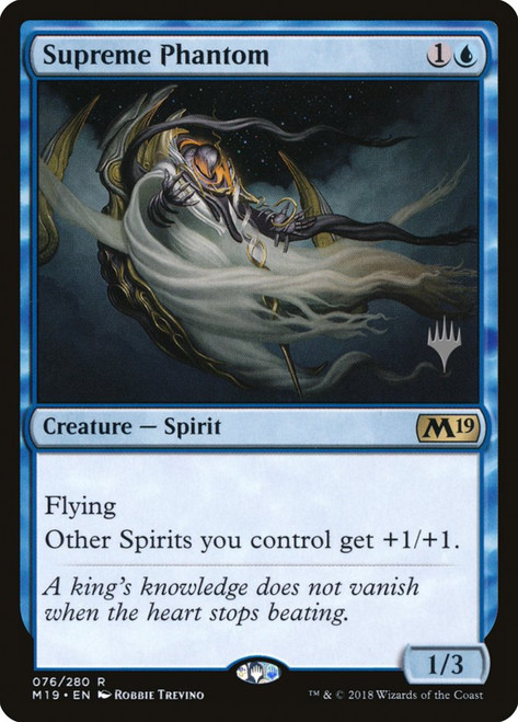 Supreme Phantom (Promo Pack) (Core Set 2019)\nPromo: Planeswalker Stamped\nSingle\nMagic The Gathering