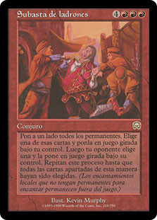 Thieves' Auction
Mercadian Masques - Spanish
Single
Magic The Gathering