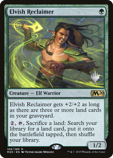 Elvish Reclaimer (Promo Pack) (Core Set 2020)\nPromo: Planeswalker Stamped\nSingle\nMagic The Gathering