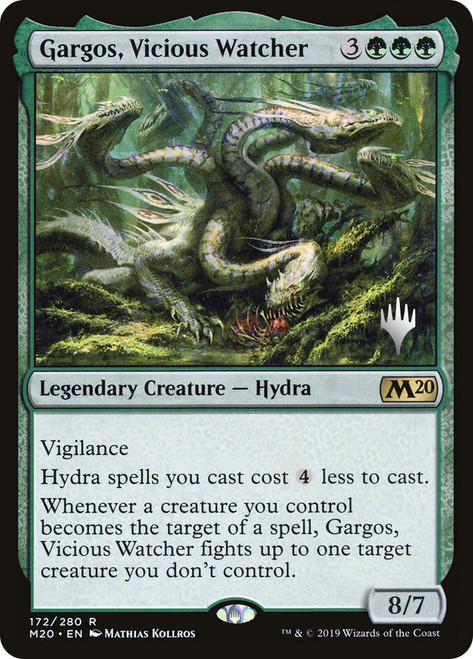 Gargos, Vicious Watcher (Promo Pack) (Core Set 2020)\nPromo: Planeswalker Stamped\nSingle\nMagic The Gathering