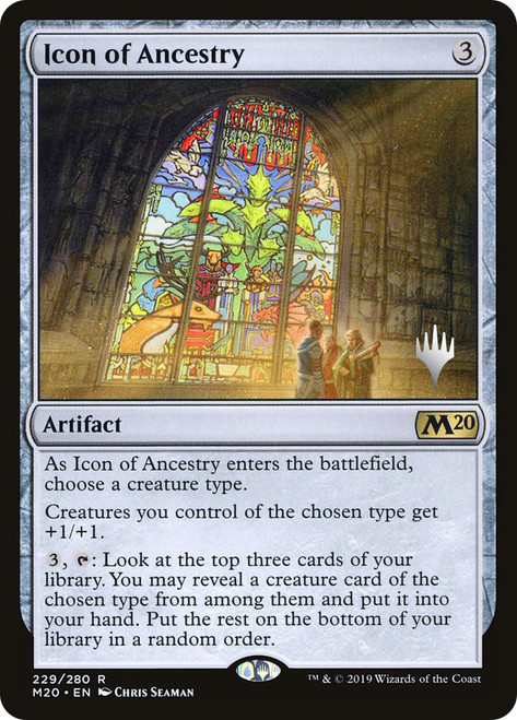 Icon of Ancestry (Promo Pack) (Core Set 2020)\nPromo: Planeswalker Stamped\nSingle\nMagic The Gathering