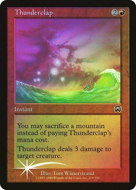Thunderclap\nMercadian Masques\nSingle\nMagic The Gathering