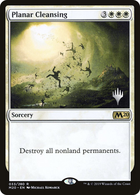 Planar Cleansing (Promo Pack) (Core Set 2020)\nPromo: Planeswalker Stamped\nSingle\nMagic The Gathering