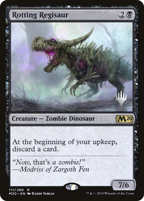 Rotting Regisaur (Promo Pack) (Core Set 2020)\nPromo: Planeswalker Stamped\nSingle\nMagic The Gathering