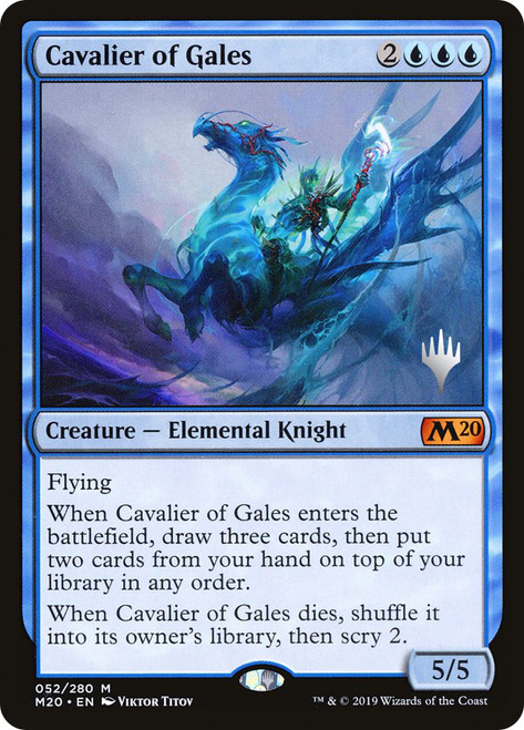 Cavalier of Gales (Promo Pack) (Core Set 2020)\nPromo: Planeswalker Stamped\nSingle\nMagic The Gathering