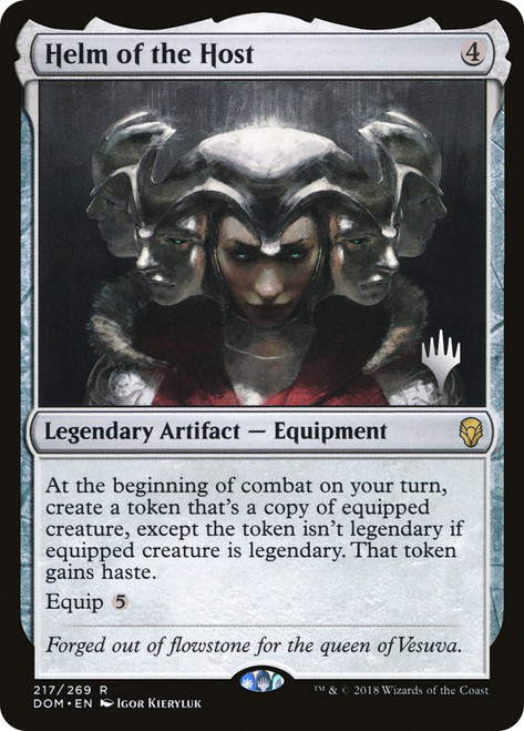 Helm of the Host (Promo Pack) (Dominaria)\nPromo: Planeswalker Stamped\nSingle\nMagic The Gathering