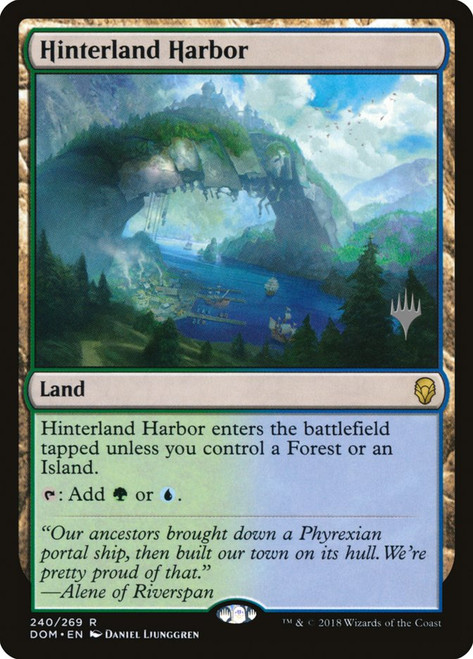 Hinterland Harbor (Promo Pack) (Dominaria)\nPromo: Planeswalker Stamped\nSingle\nMagic The Gathering