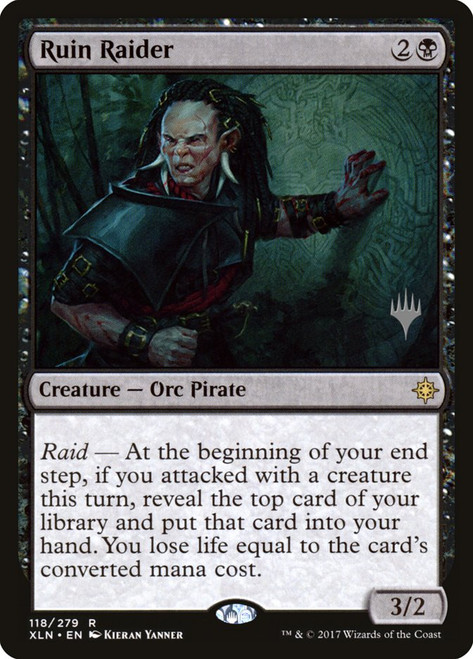 Ruin Raider (Promo Pack) (Ixalan)\nPromo: Planeswalker Stamped\nSingle\nMagic The Gathering