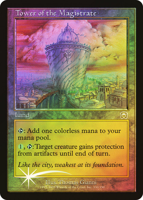 Tower of the Magistrate\nMercadian Masques\nSingle\nMagic The Gathering