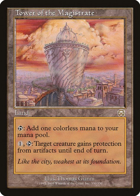 Tower of the Magistrate\nMercadian Masques\nSingle\nMagic The Gathering