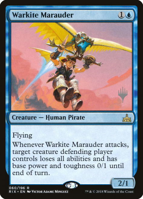 Warkite Marauder (Promo Pack) (Rivals of Ixalan)\nPromo: Planeswalker Stamped\nSingle\nMagic The Gathering