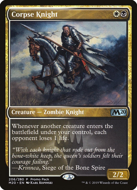 Corpse Knight (Promo Pack) (Core Set 2020)\nPromo: General\nSingle\nMagic The Gathering