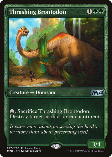 Thrashing Brontodon (Promo Pack) (Core Set 2020) | Promo | Star