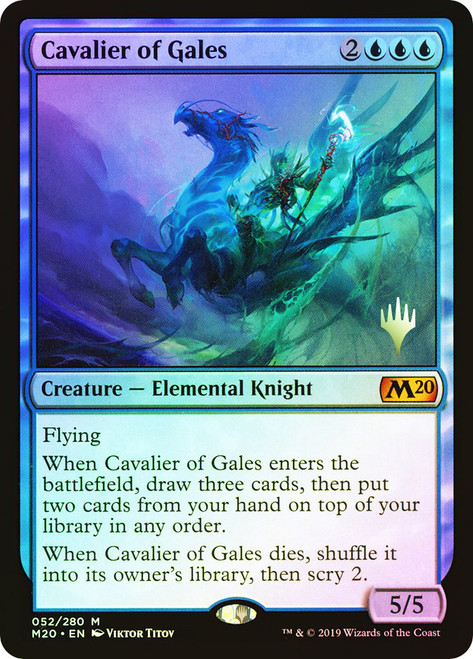 Cavalier of Gales (Promo Pack) (Core Set 2020)\nPromo: Planeswalker Stamped\nSingle\nMagic The Gathering