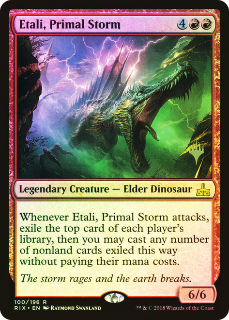 Etali, Primal Storm (Promo Pack) (Rivals of Ixalan)\nPromo: Planeswalker Stamped\nSingle\nMagic The Gathering