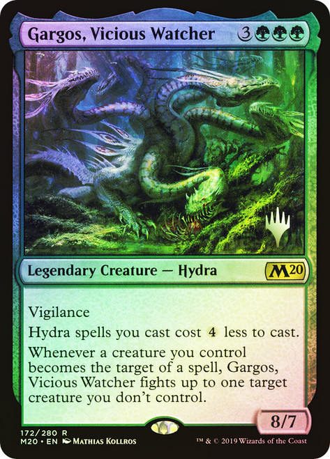 Gargos, Vicious Watcher (Promo Pack) (Core Set 2020)\nPromo: Planeswalker Stamped\nSingle\nMagic The Gathering