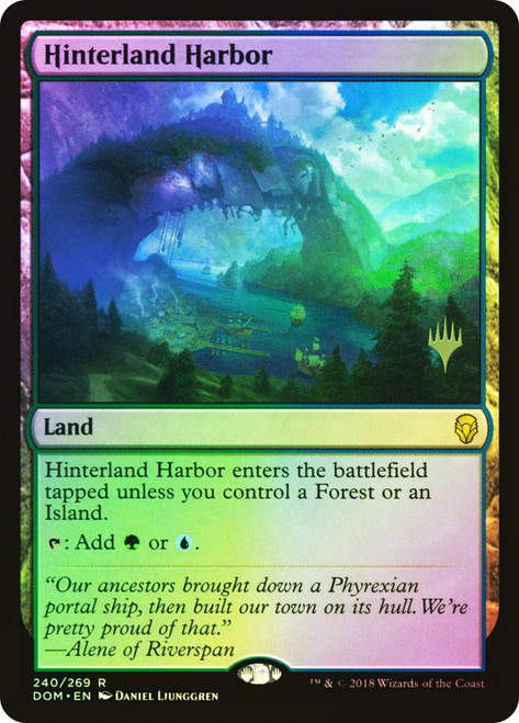 Hinterland Harbor (Promo Pack) (Dominaria)\nPromo: Planeswalker Stamped\nSingle\nMagic The Gathering