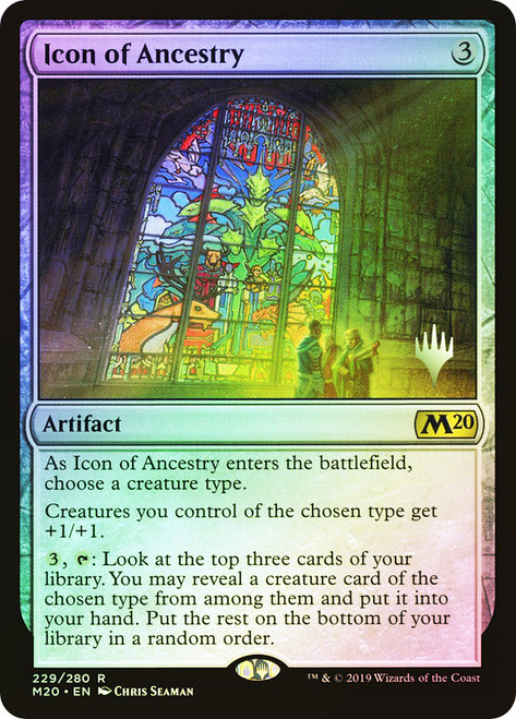 Icon of Ancestry (Promo Pack) (Core Set 2020)\nPromo: Planeswalker Stamped\nSingle\nMagic The Gathering