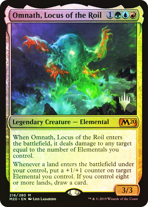 Omnath, Locus of the Roil (Promo Pack) (Core Set 2020)\nPromo: Planeswalker Stamped\nSingle\nMagic The Gathering