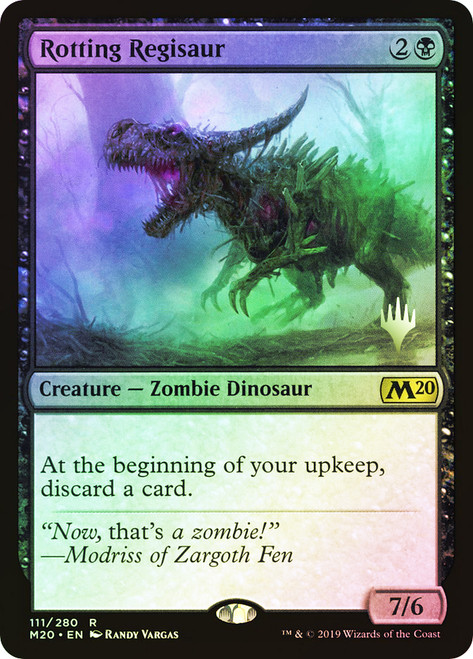 Rotting Regisaur (Promo Pack) (Core Set 2020)\nPromo: Planeswalker Stamped\nSingle\nMagic The Gathering