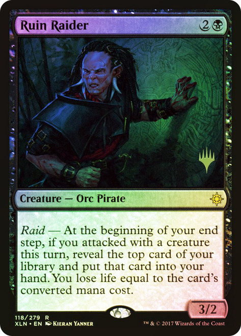 Ruin Raider (Promo Pack) (Ixalan)\nPromo: Planeswalker Stamped\nSingle\nMagic The Gathering