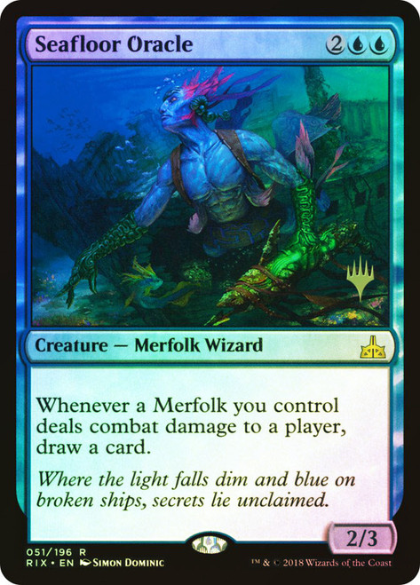 Seafloor Oracle (Promo Pack) (Rivals of Ixalan)\nPromo: Planeswalker Stamped\nSingle\nMagic The Gathering