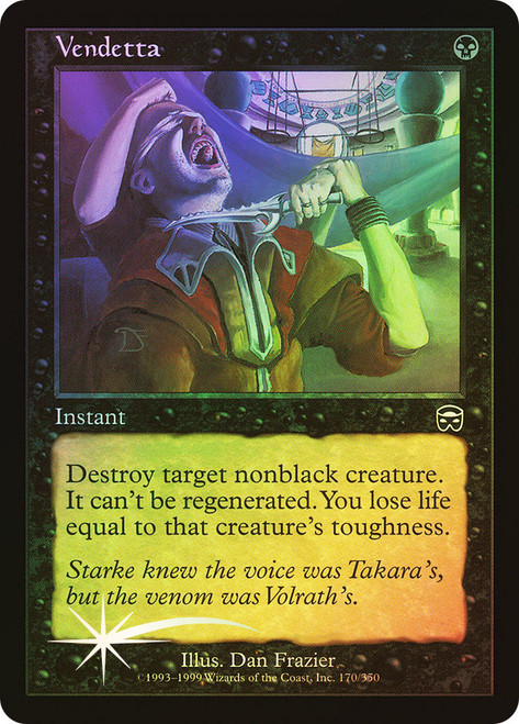 Vendetta\nMercadian Masques\nSingle\nMagic The Gathering