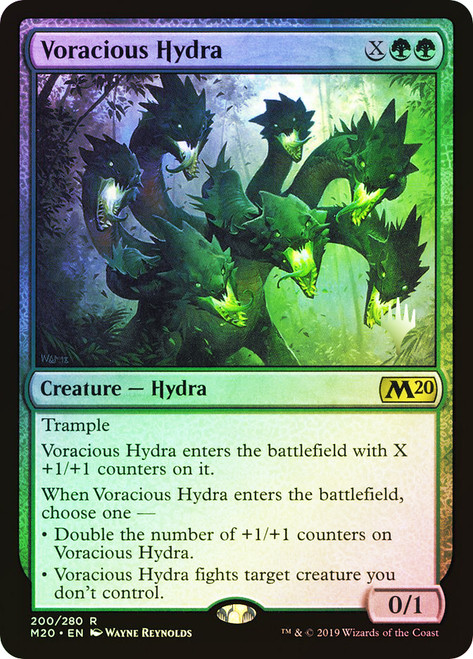 Voracious Hydra (Promo Pack) (Core Set 2020)\nPromo: Planeswalker Stamped\nSingle\nMagic The Gathering