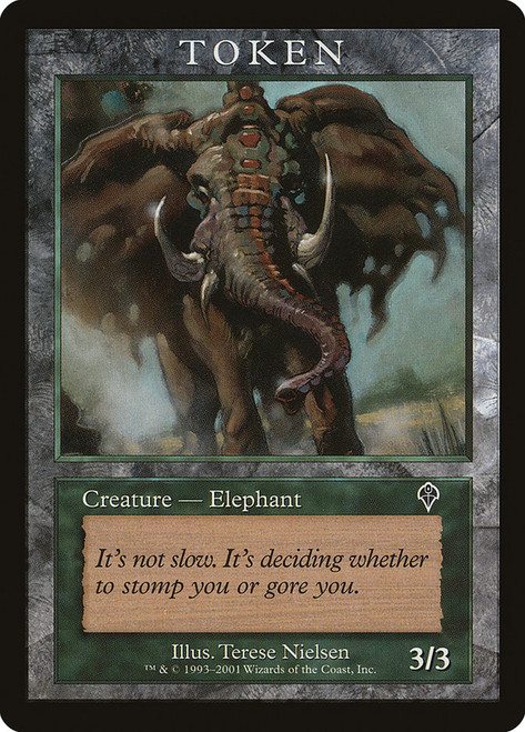 {Elephant Token} (Player Rewards) (Invasion)\nPromo: General\nSingle\nMagic The Gathering
