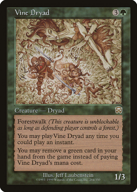 Vine Dryad\nMercadian Masques\nSingle\nMagic The Gathering