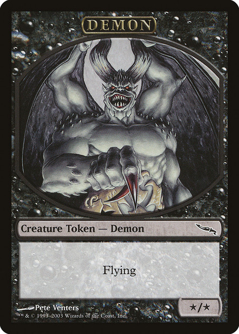 {Demon Token} (Player Rewards) (Mirrodin)\nPromo: General\nSingle\nMagic The Gathering