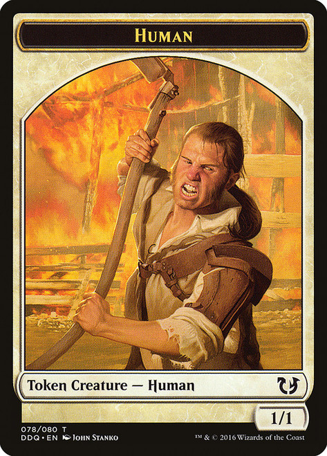 {Human Token}\nDuel Decks: Blessed vs. Cursed\nSingle\nMagic The Gathering