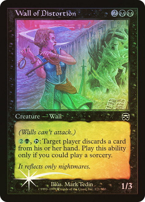 Wall of Distortion\nMercadian Masques\nSingle\nMagic The Gathering